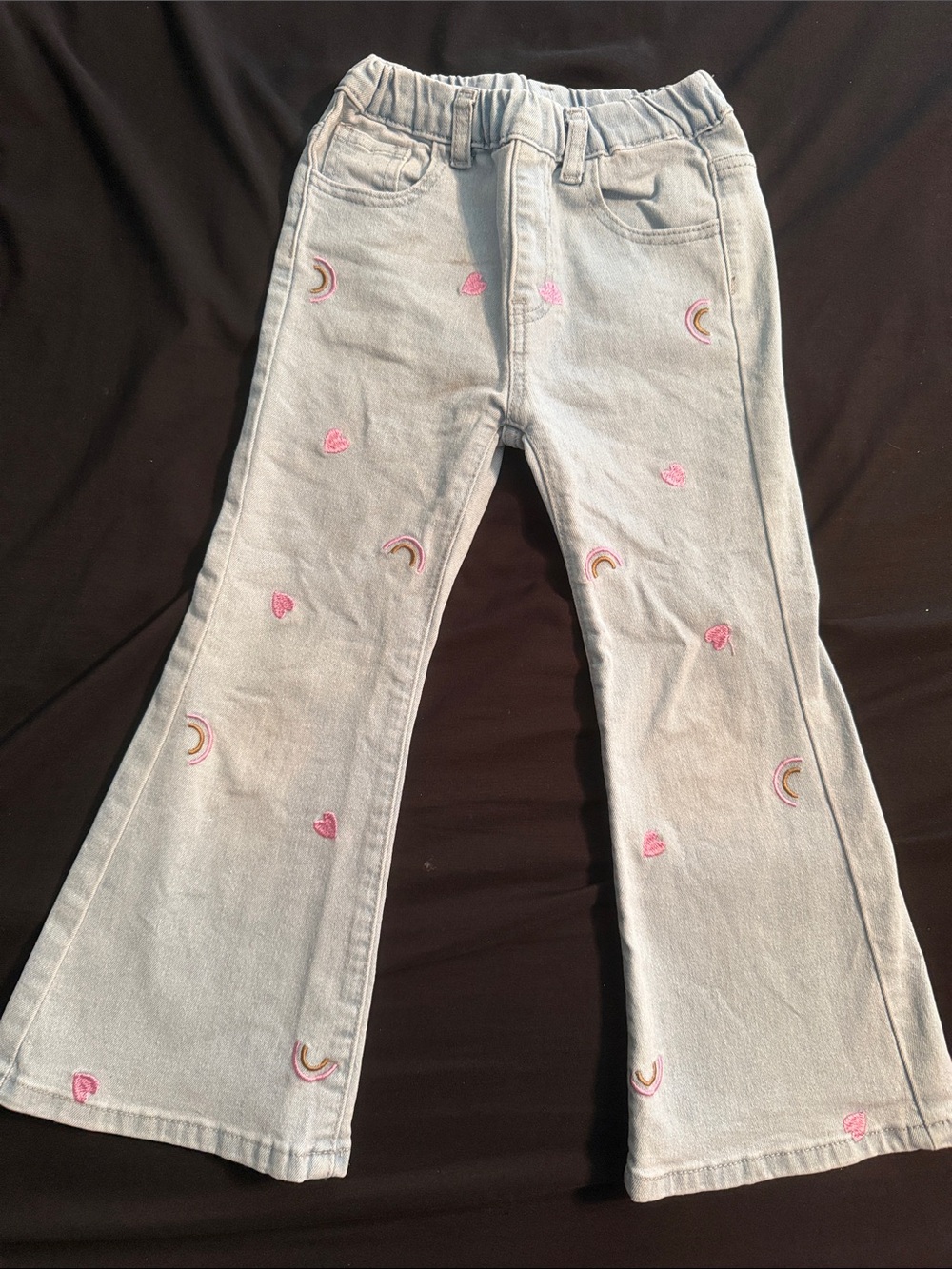 Light Blue Kids Elastic-Waist Jeans